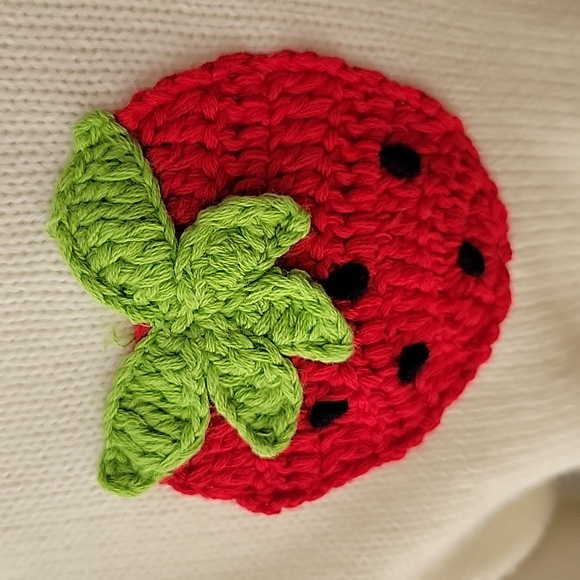 Dolls Kill x Strawberry Shortcake Picked With Love Knit Cardigan - Picture 7 of 11